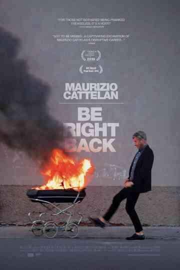 Maurizio Cattelan Be Right Back Poster