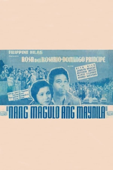 Nang Magulo ang Maynila Poster