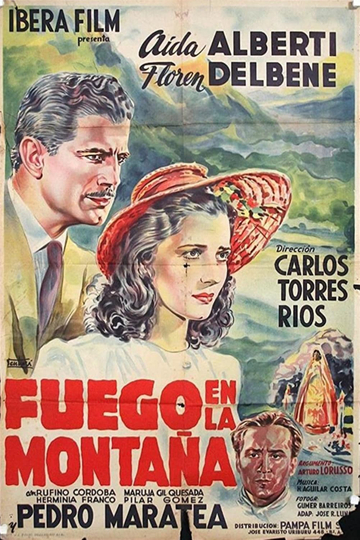 Fuego en la montaña Poster