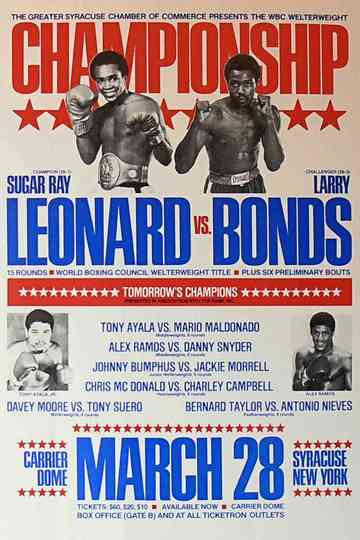 Sugar Ray Leonard vs. Larry Bonds Poster