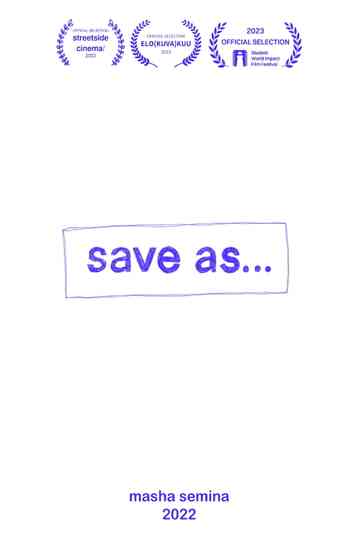 Save As… Poster