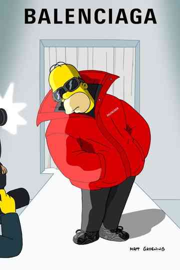 The Simpsons - Balenciaga Poster