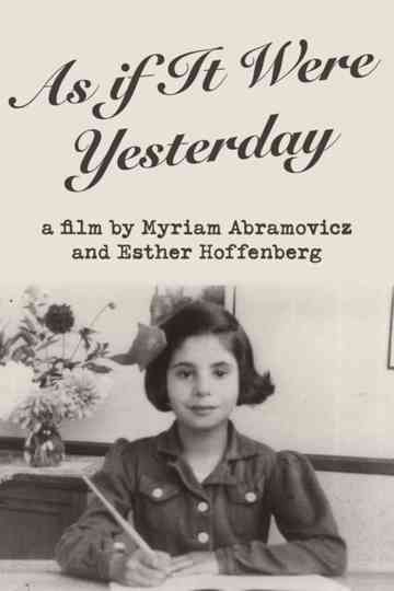 As If It Were Yesterday Poster