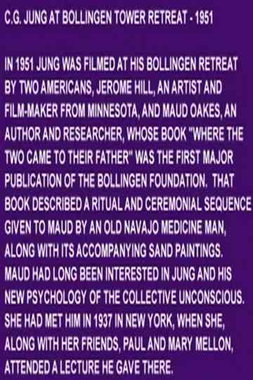 C. G. Jung at Bollingen Tower Retreat Poster