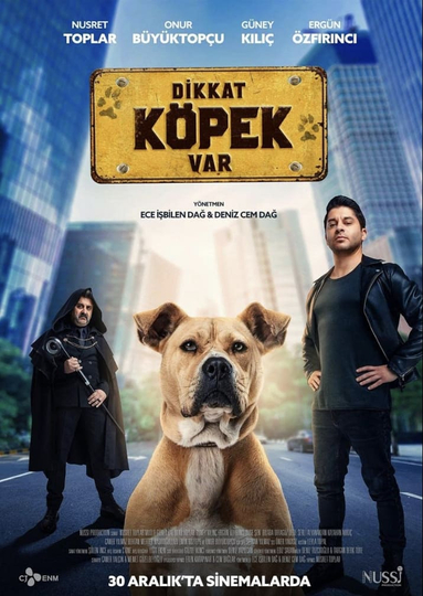 Dikkat Köpek Var Poster