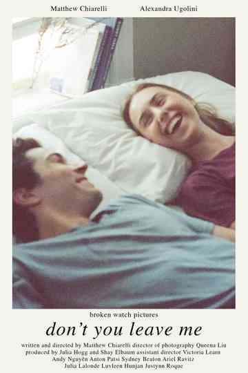 don't you leave me Poster