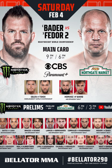 Bellator 290: Bader vs. Fedor 2 Poster