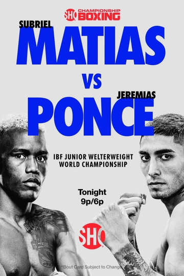 Subriel Matias vs. Jeremias Ponce Poster