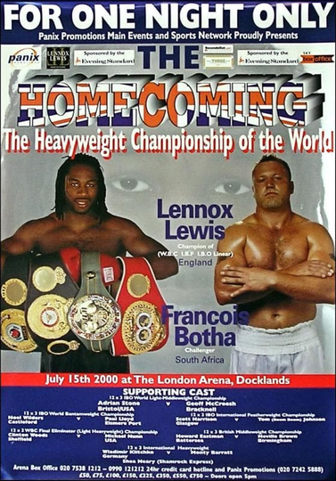 Lennox Lewis vs. Francois Botha Poster