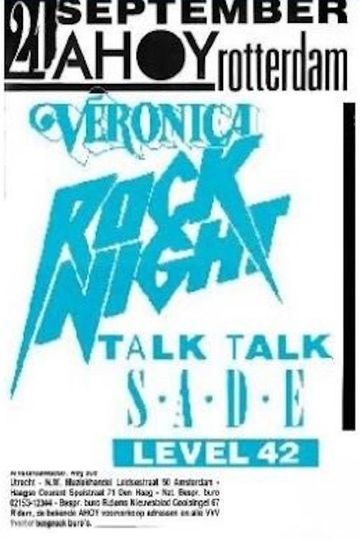 Talk Talk Live in Rotterdam 1984