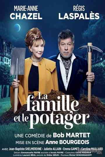 La famille et le potager Poster