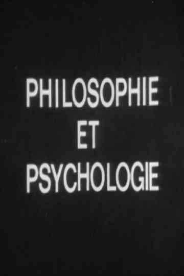 Philosophie et psychologie Poster