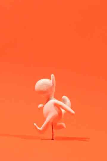 The running Cat-boy Poster