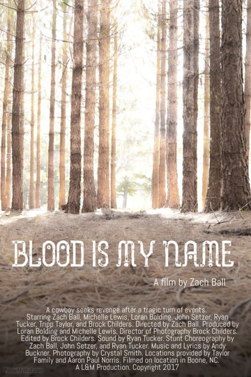 Blood Is My Name Poster