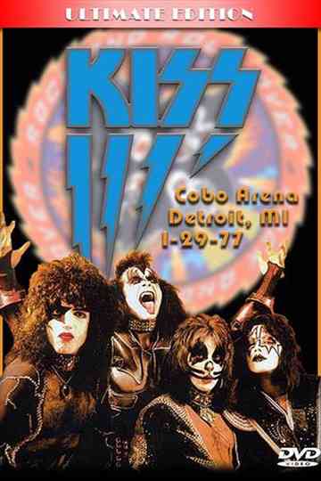 Kiss 1977 Live at Cobo Hall Detroit Poster
