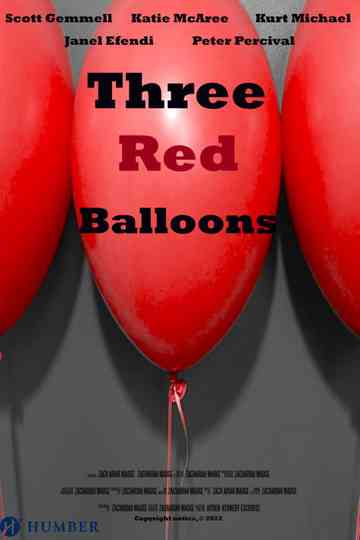 Three Red Balloons Poster