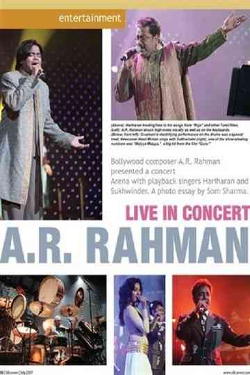 A.R.Rahman Live In Concert Poster