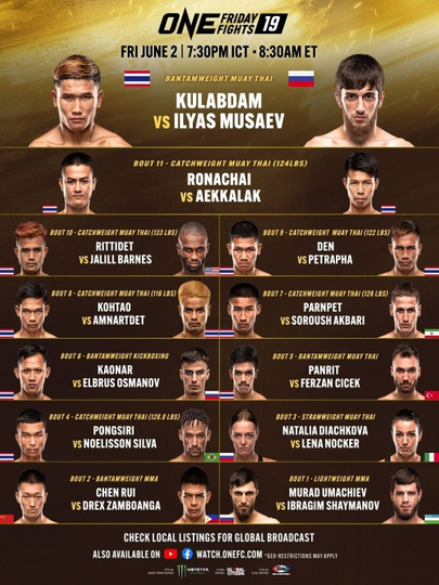 ONE Friday Fights 19: Kulabdam vs. Musaev Poster