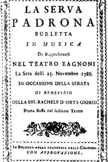 Pergolesi: La Serva Padrona Poster