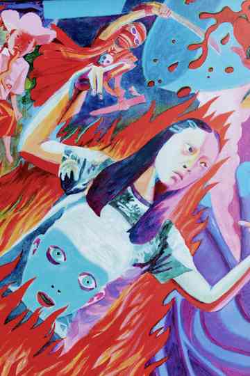 Garden Amidst the Flame Poster