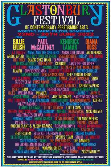 Best of Glastonbury 2022 Poster