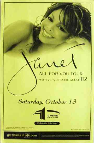 Janet Jackson All for You Tour Poster