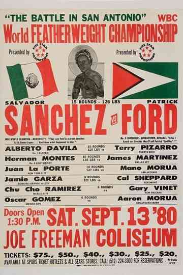 Salvador Sanchez vs. Patrick Ford Poster