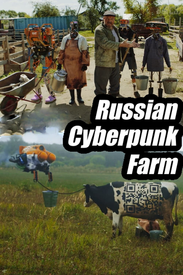 Russian Cyberpunk Farm Poster