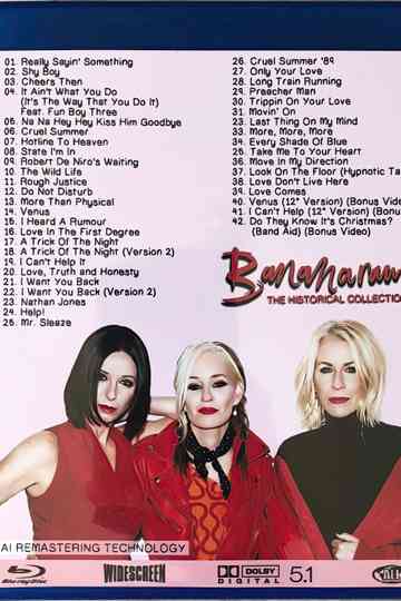 Bananarama The Historical Collection Poster