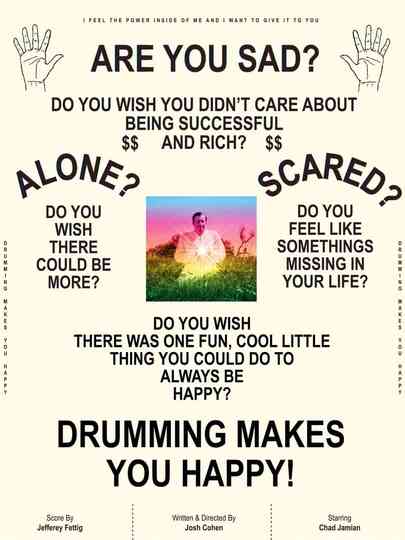 Drumming Makes You Happy Poster