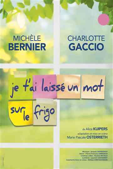 Je t'ai laissé un mot sur le frigo Poster