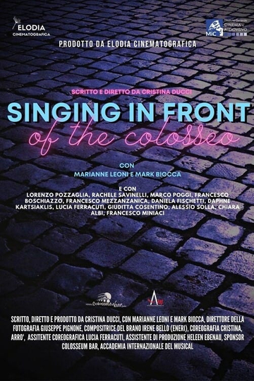 Singing in Front of the Colosseo Poster