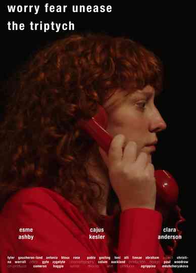 worry-fear-unease. the triptych Poster