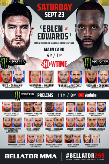 Bellator 299 Eblen vs Edwards Poster