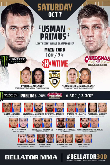 Bellator 300 Nurmagomedov vs Primus