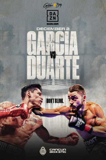 Ryan Garcia vs Oscar Duarte Poster