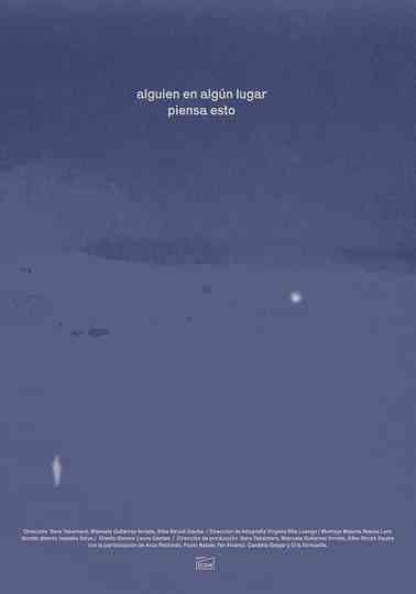 Alguien, en algún lugar, piensa esto Poster