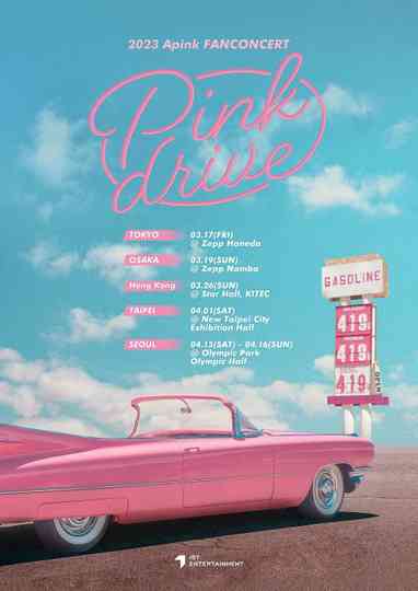 2023 Apink FANCONCERT Pink Drive Poster