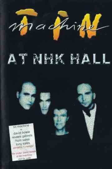 Tin Machine - Live at Paradiso Poster