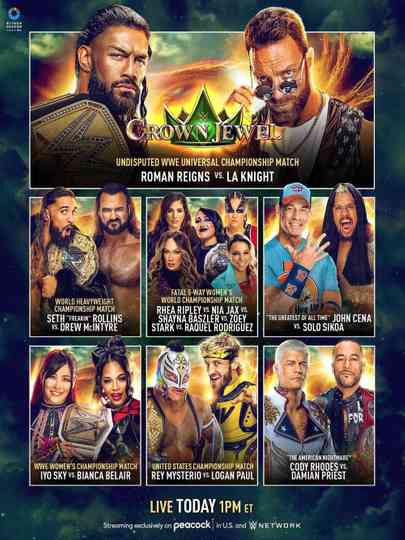 WWE Crown Jewel 2023 Kickoff Poster
