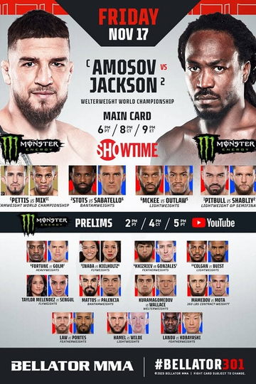 Bellator 301: Amosov vs. Jackson Poster