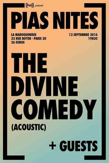 The Divine Comedy - La Maroquinerie acoustic 2016 Poster
