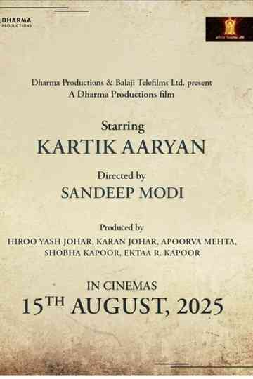 Untitled Sandeep Modi/Kartik Aaryan Project Poster