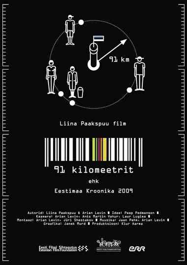 91 kilometers. Chronicle of Estonia 2009 Poster