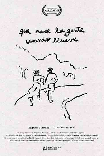 Qué hace la gente cuando llueve Poster