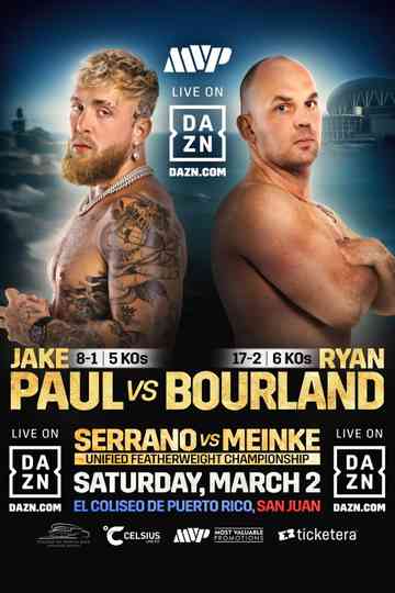 Jake Paul vs. Ryan Bourland Poster