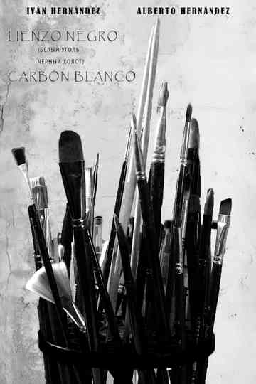 LIENZO NEGRO CARBÓN BLANCO Poster