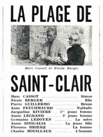La plage de Saint-Clair Poster