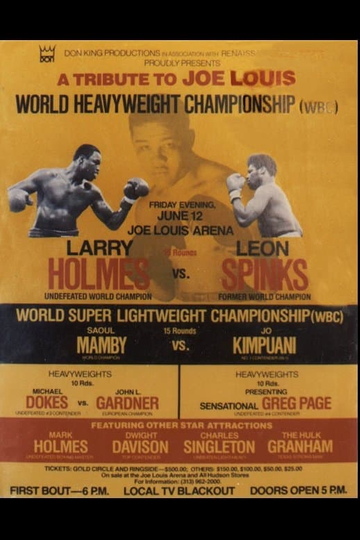 Larry Holmes vs. Leon Spinks