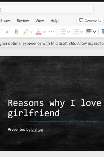 1st of the month: presentation Poster